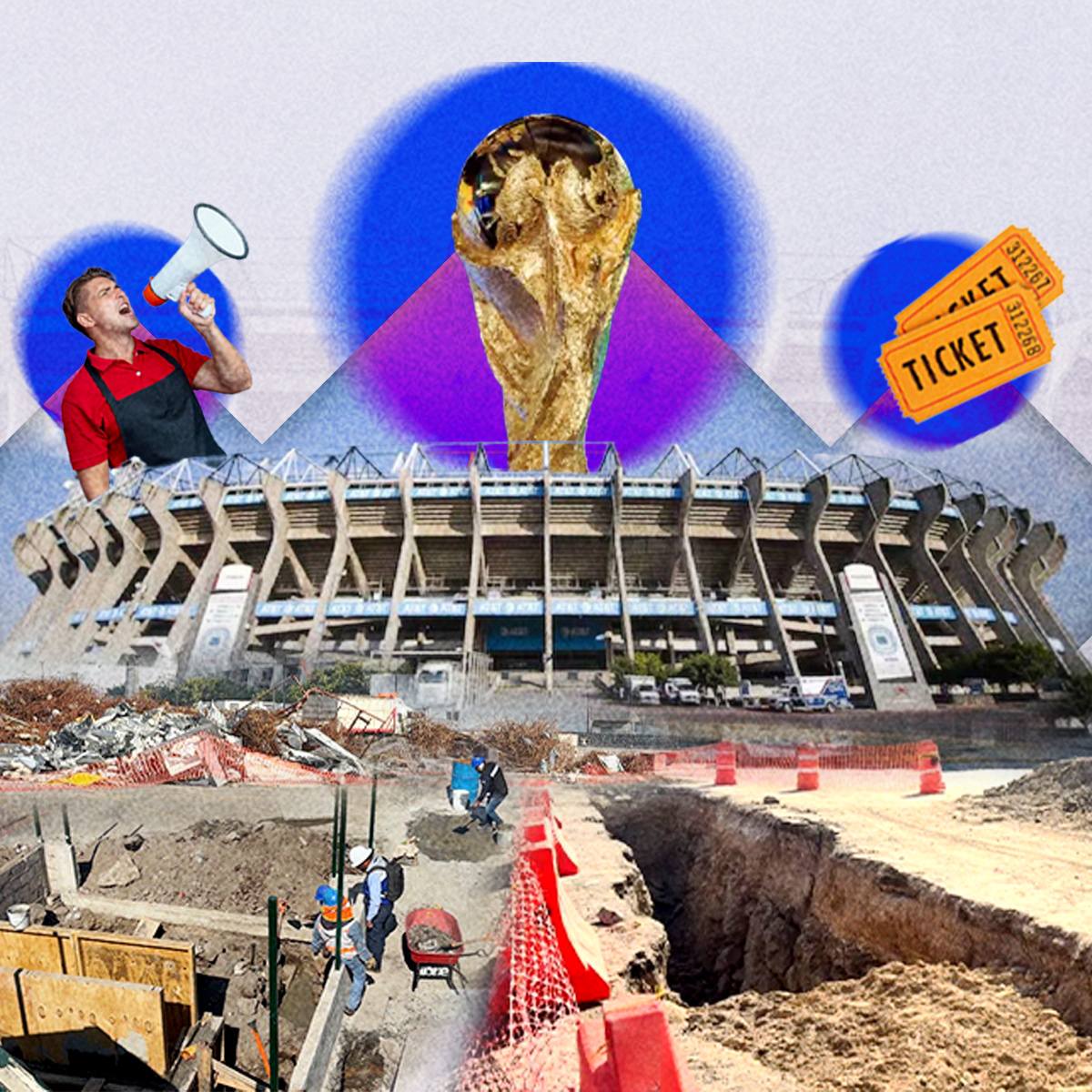 Vecinos, comerciantes y estudiantes son los principales afectados por las obras del Mundial 2026