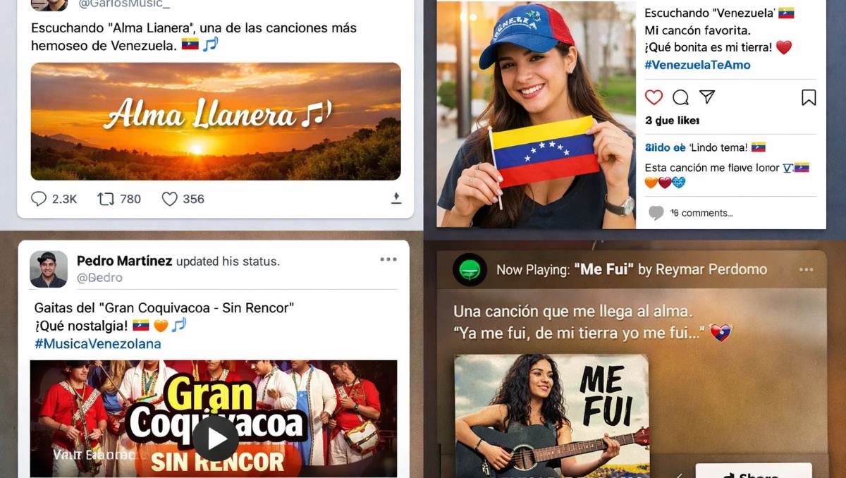Las canciones que marcan la caída de Maduro en redes sociales