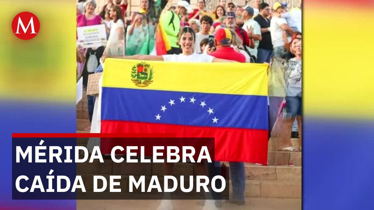 Comunidad venezolana en Yucatán respalda detención de Nicolás Maduro desde el Paseo de Montejo