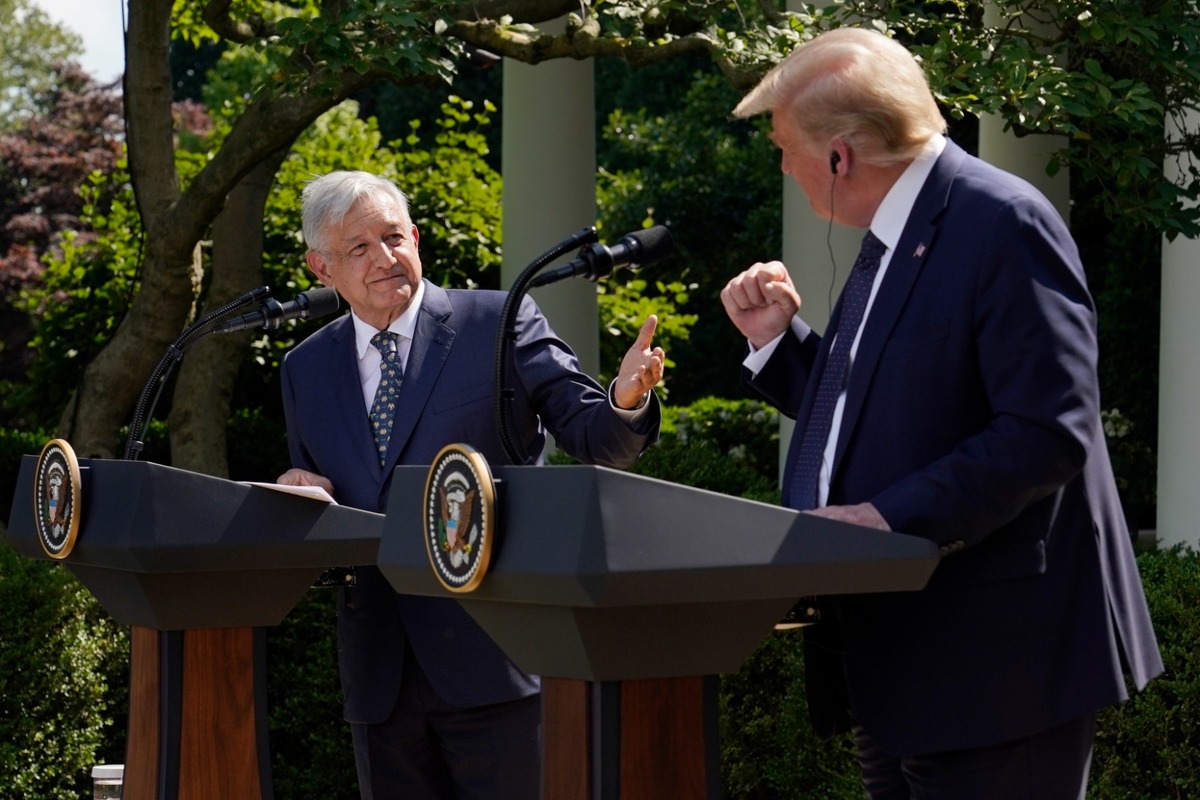 Diálogo entre AMLO y Trump. | AP