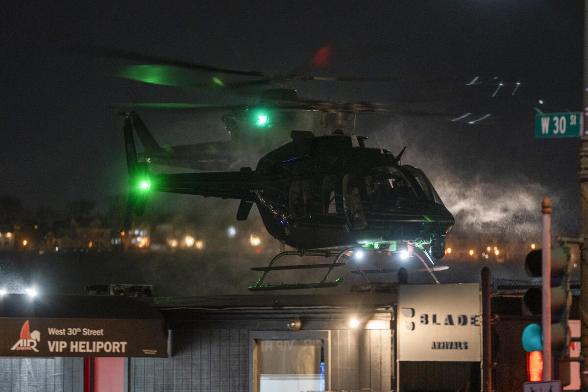 Helicóptero que trasladó a Nicolás Maduro tras ser detenido por EU (EFE).