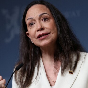 María Corina Machado, la ganadora del Premio Nobel de la Paz y líder de la oposición venezolana.