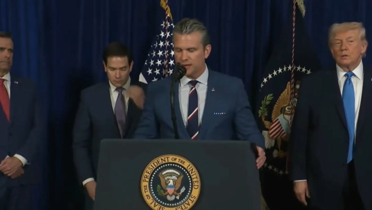 Pete Hegseth, secretario de guerra de EU.  Captura de pantalla