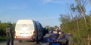 Muere mujer tras volcar cuatrimoto en Montemorelos; hay un herido