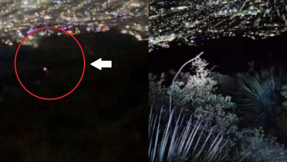 En la grabación también se escuchan risas de mujeres en lo alto del Cerro de las Mitras | Especial