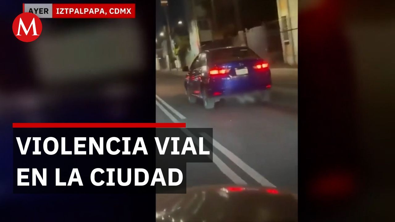 Indignación por video donde un automovilista arrastra a un motociclista en la Ciudad de México