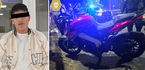El joven atropelló a un policía de la Ciudad de México para evitar una multa porque no tenía casco.