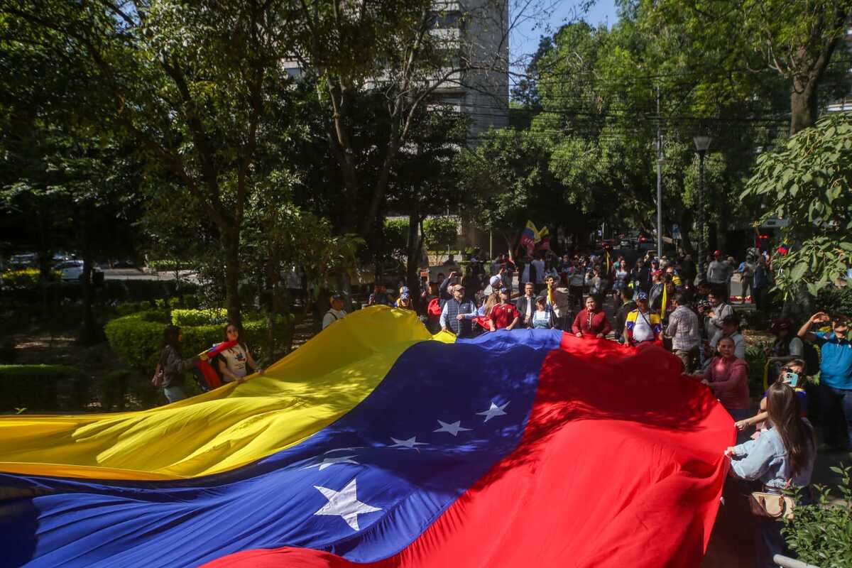 Residentes de Venezuela se concentraron en la Ciudad de México. | Araceli López