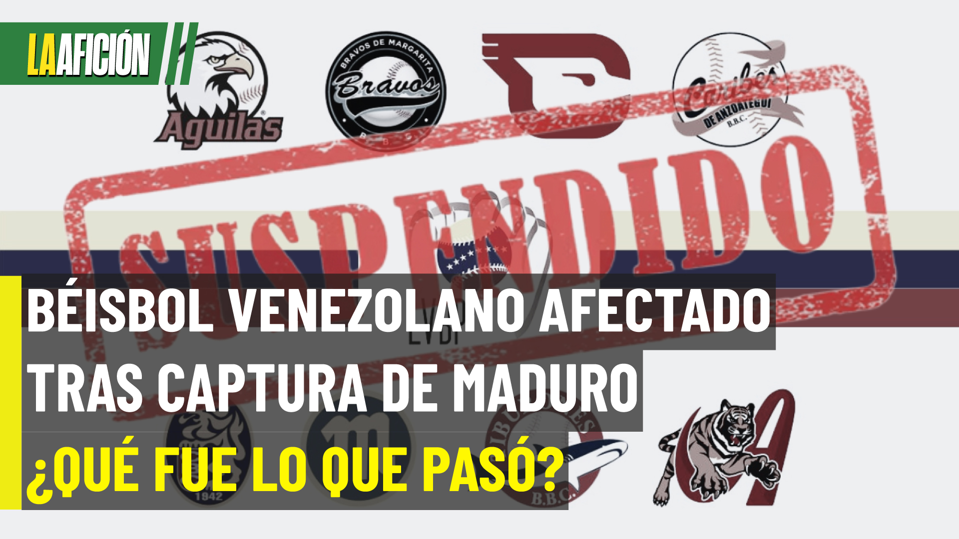 Venezuela se queda sin beisbol tras la captura de Nicolás Maduro