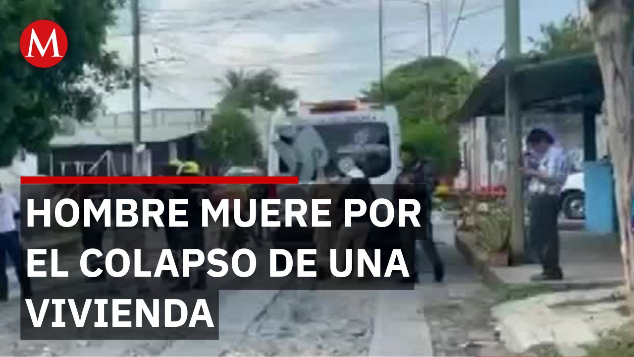 Un adulto mayor queda atrapado en el colapso de una vivienda en Tapachula; el hombre perdió la vida