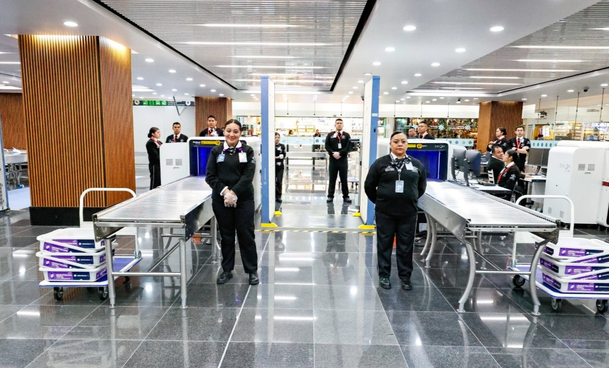 Con las áreas entregadas, la remodelación presenta un avance global del 35 por ciento. | X @AICM_mx