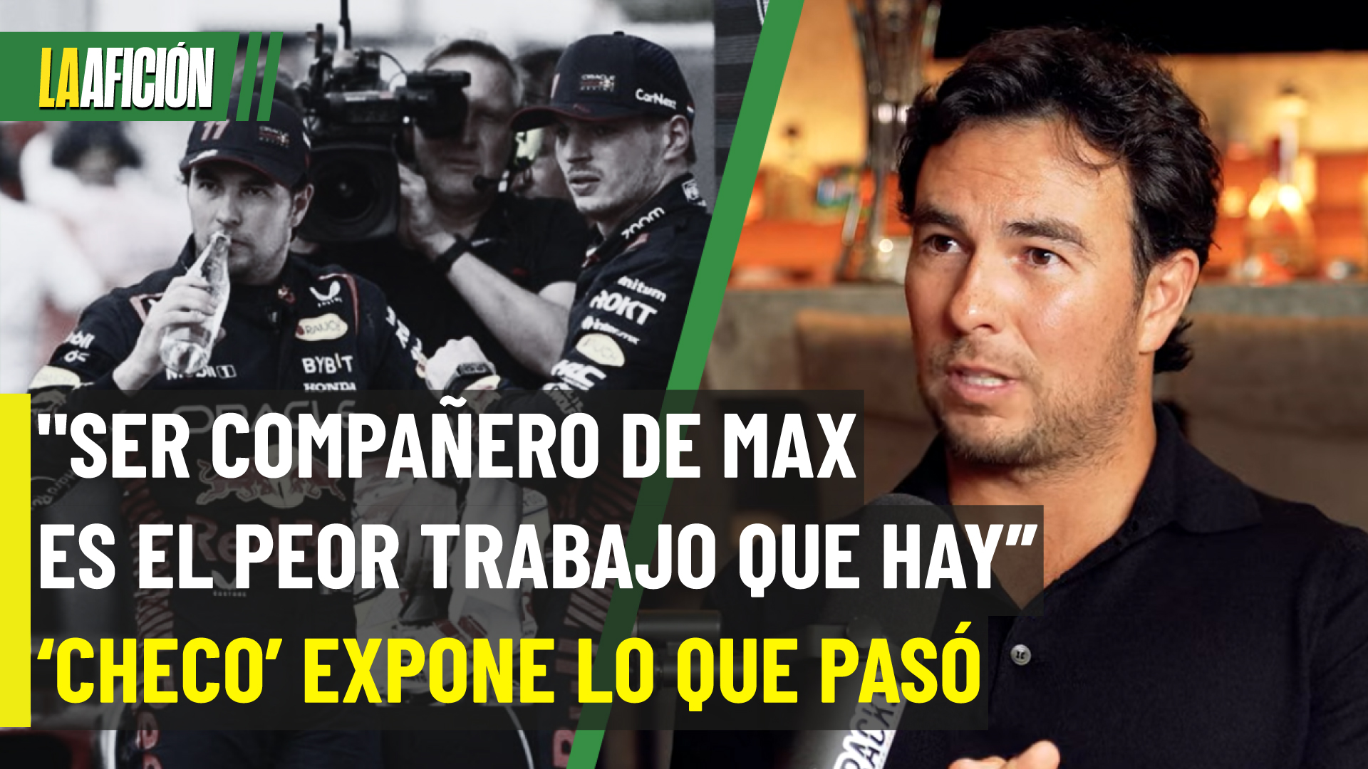 'Checo' Pérez expone lo peor de ser compañero de Verstappen