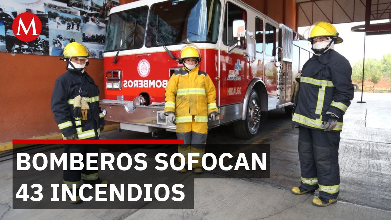 43 incendios controlados en Hidalgo en los primeros días del año sin registro de pérdidas humanas