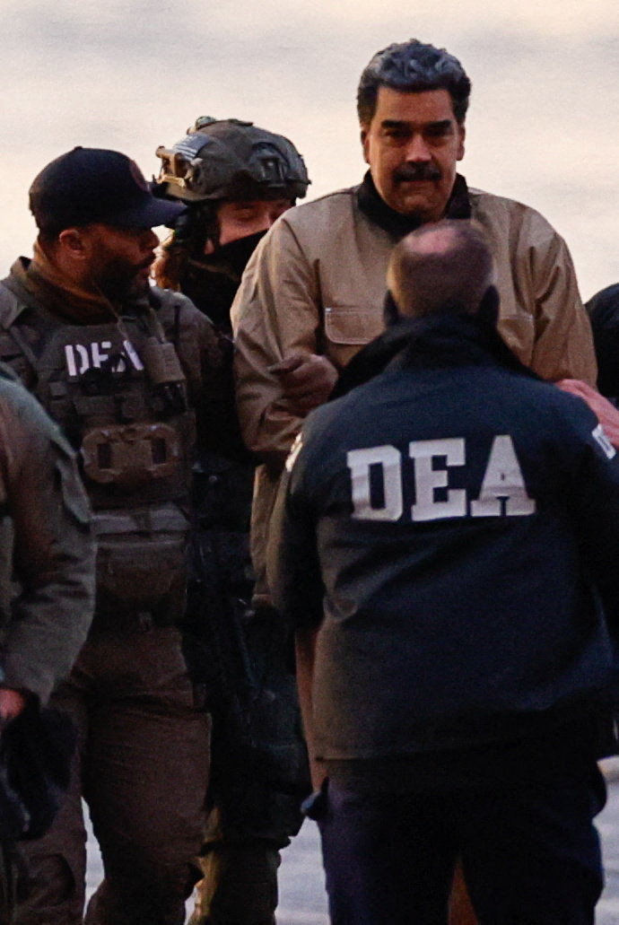 Nicolás Maduro llegó detenido a Nueva York. | Reuters