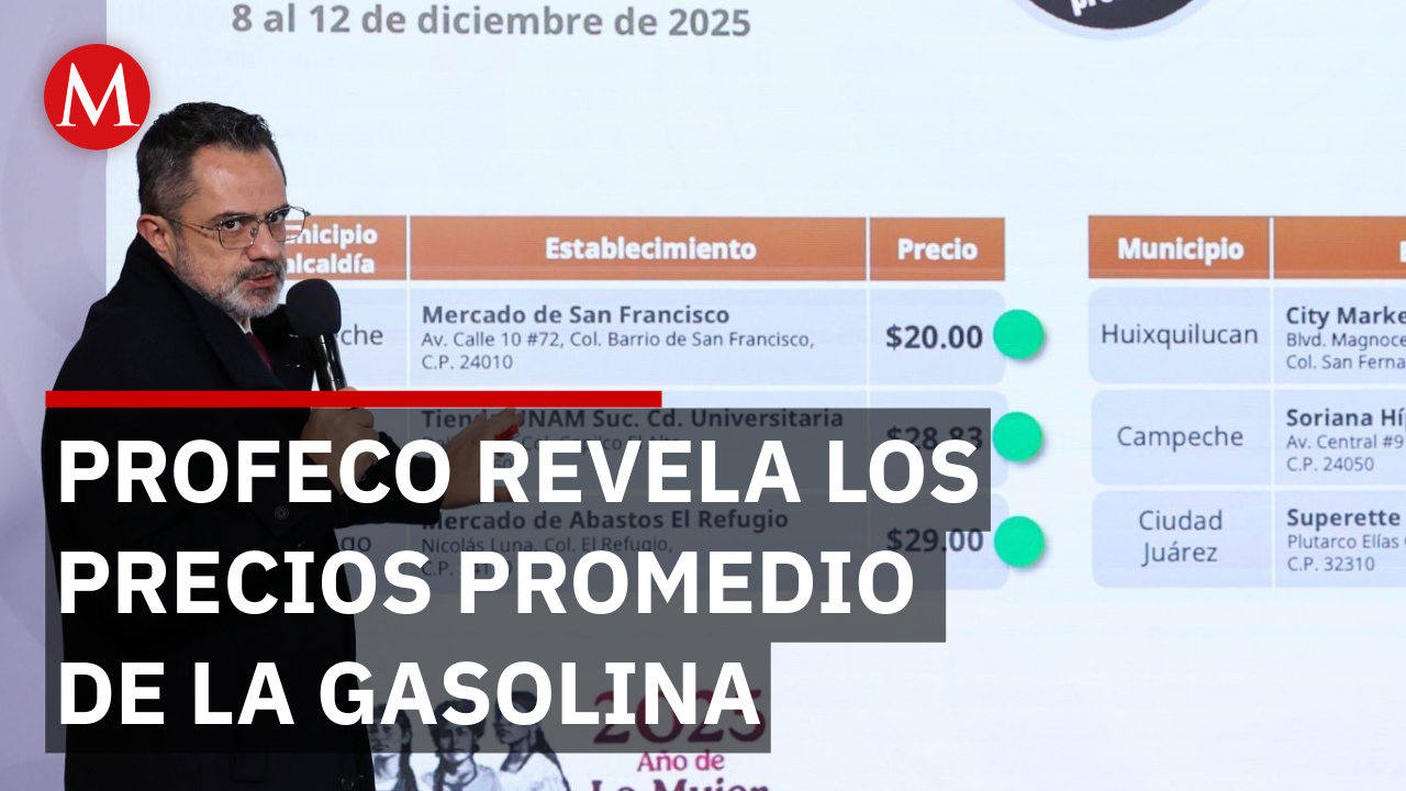 Precio promedio de gasolina Magna se ubica en $23.60 por litro en México: Profeco