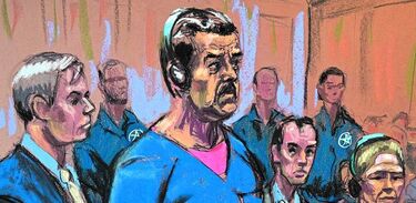 Comparecencia ante el juez Alvin Hellerstein y su traslado previo. Reuters