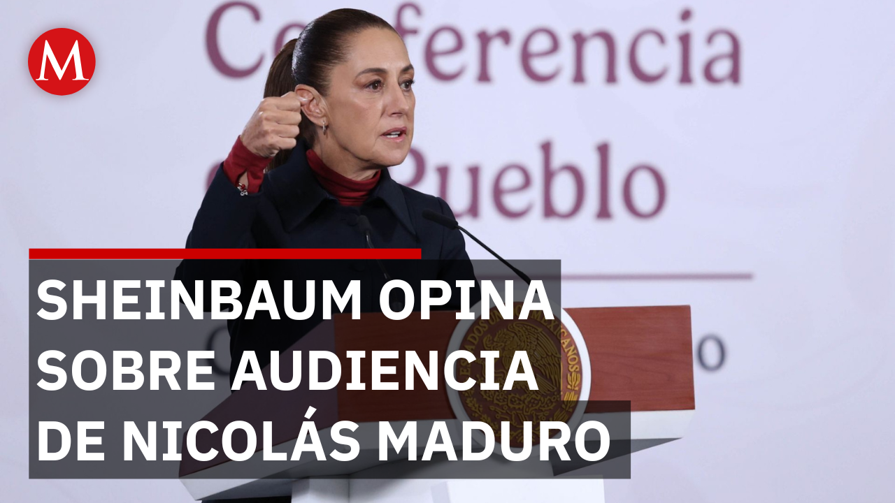 "Es interesante la posición"; Sheinbaum reacciona a primera audiencia de Nicolás Maduro en NY