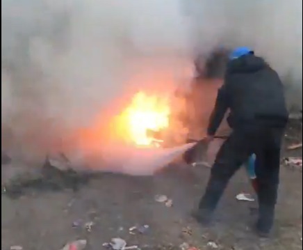 Los hechos ocurrieron en el bajopuente de Río Churubusco