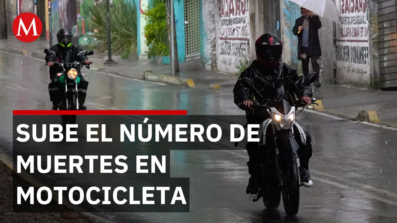 Las muertes de motociclistas en hechos de tránsito han ido en aumento en México