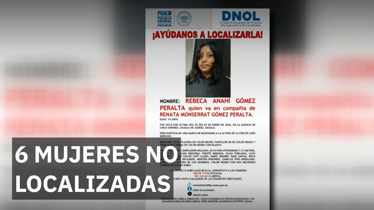 Oaxaca registra la desaparición de 6 mujeres en los primeros días del año