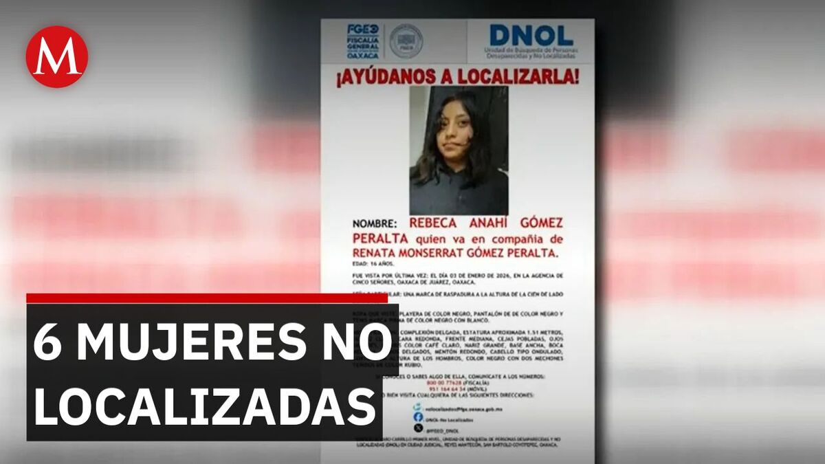 Oaxaca registra la desaparición de 6 mujeres en los primeros días del año