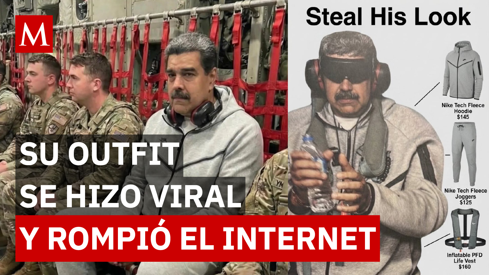 El outfit de Nicolás Maduro tras su arresto desata furor en internet y se agota en línea