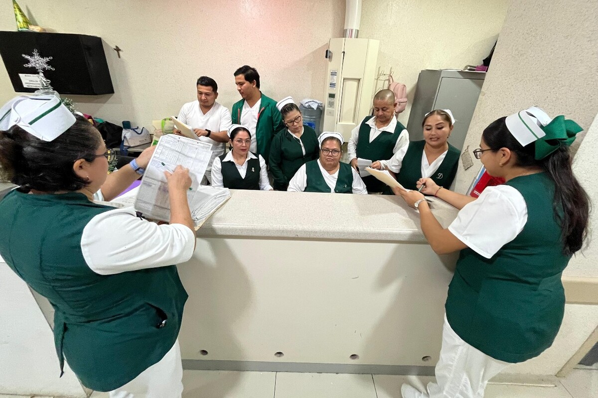 Personal de enfermería conmemora día trabajando en sur de Tamaulipas