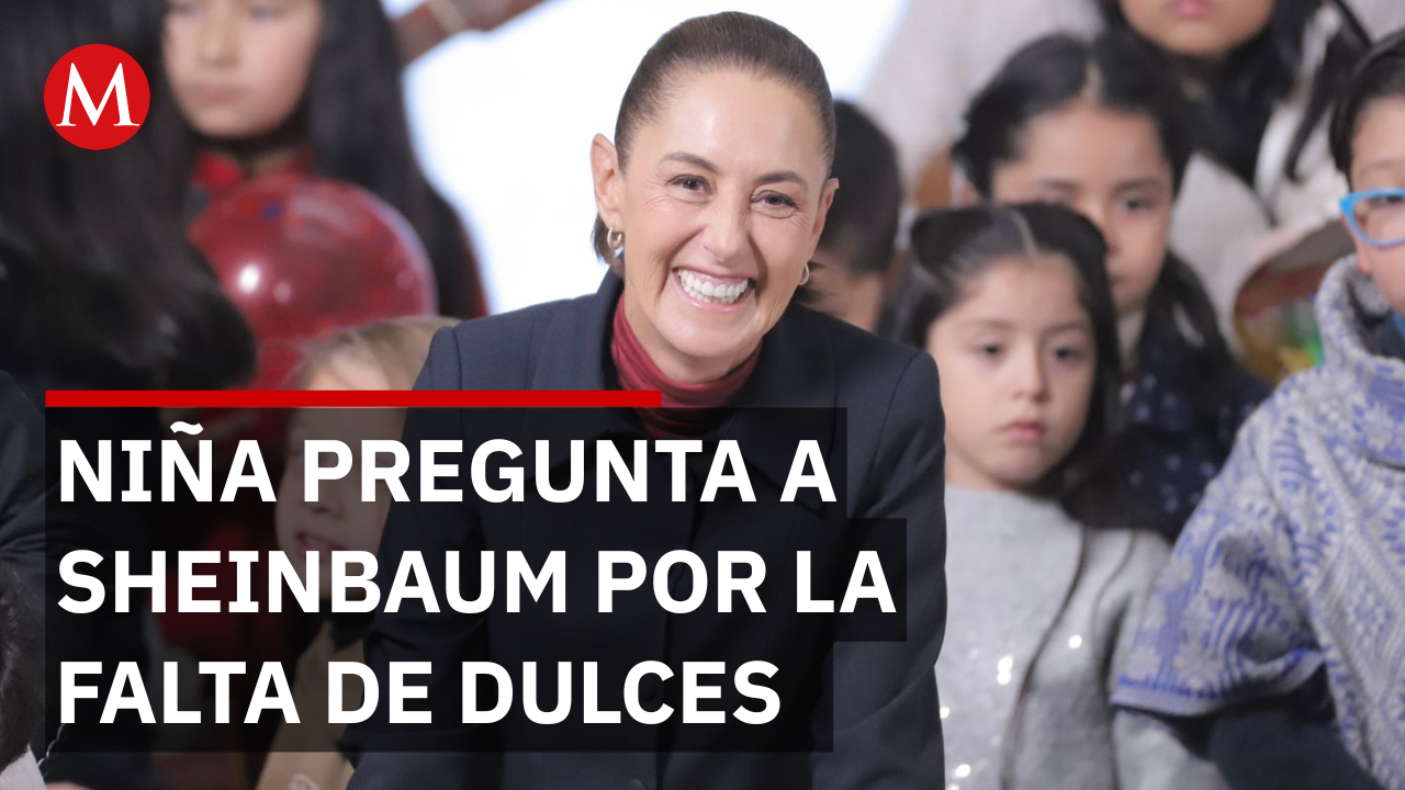 "¿Por qué quitaste los dulces?": El tierno reclamo de una niña a Sheinbaum