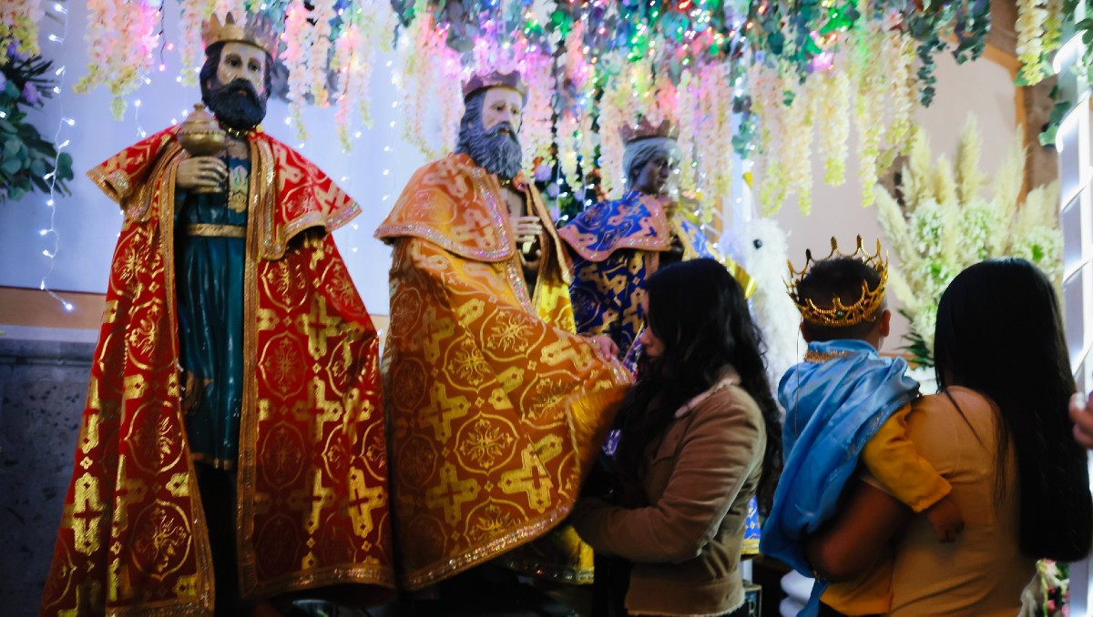 Los Reyes Magos santos patronos de Cajititlán en Jalisco (Cortesía)
