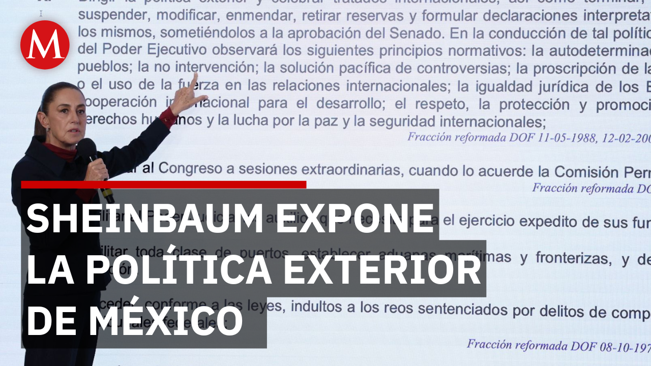 Sheinbaum cita la Constitución para defender la soberanía nacional