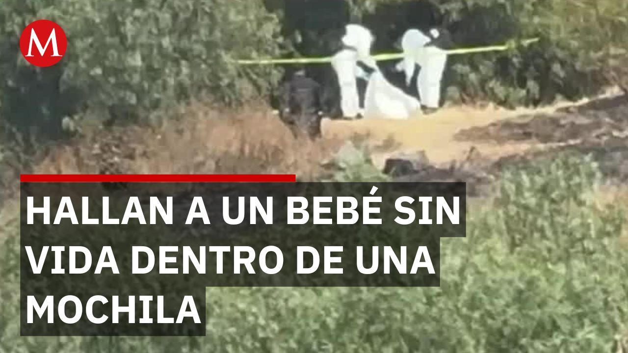 Un bebé sin vida es encontrado dentro de una mochila en Iztapalapa