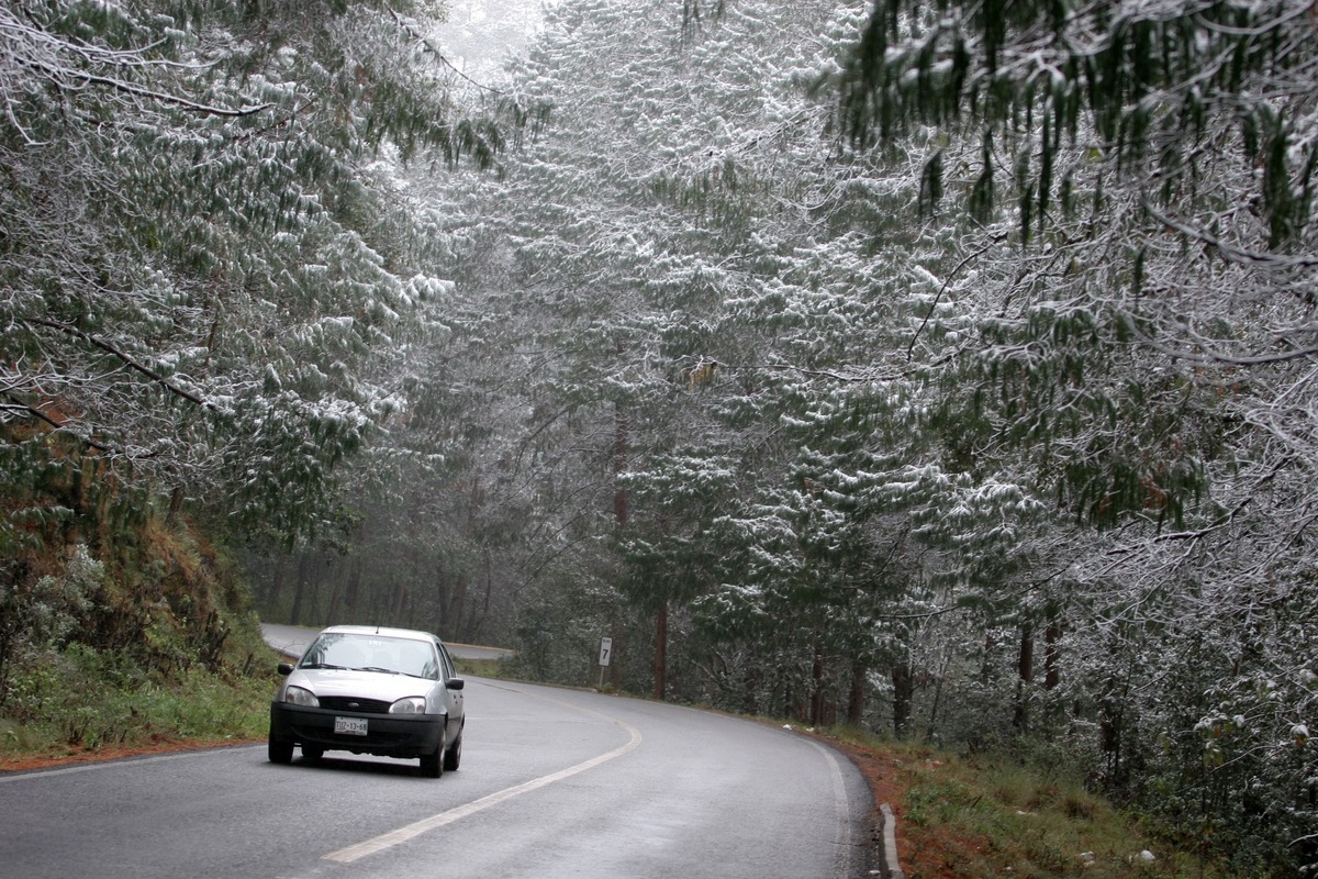 Parte de su atractivo natural radica en las nevadas de la zona, mismas que tiñen de blanco el paisaje | Andrés Lobato