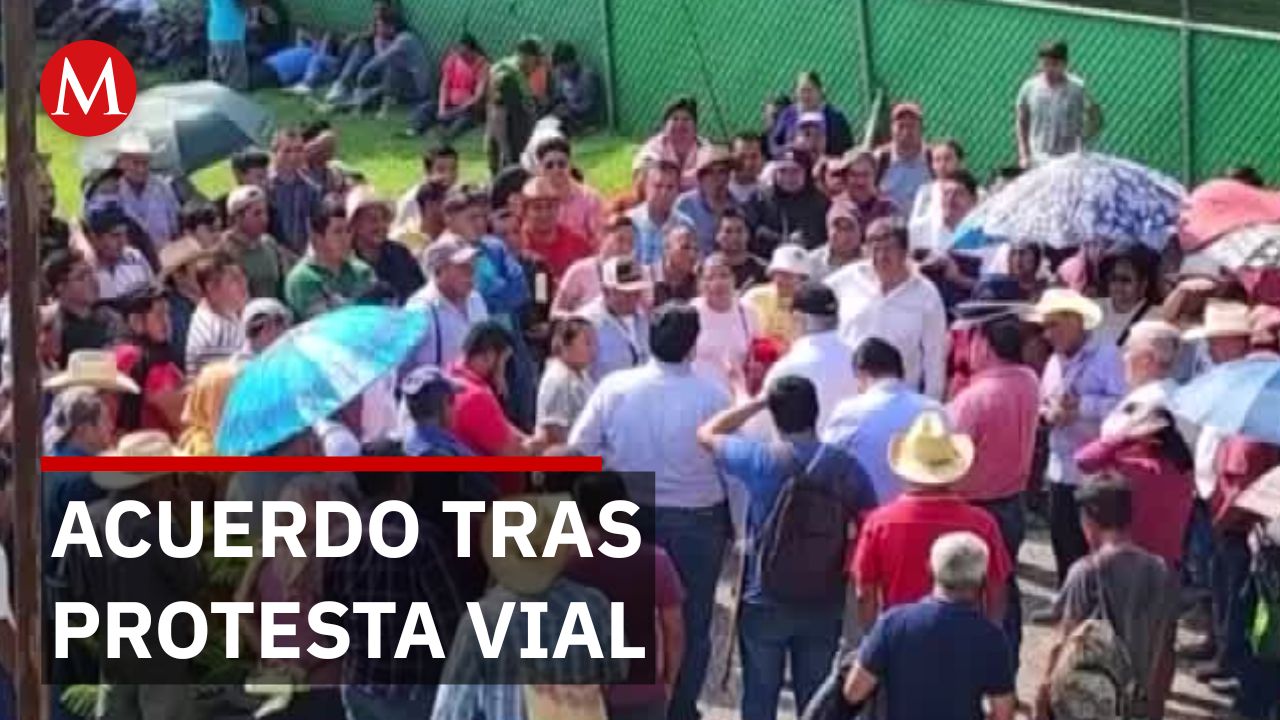 Bloqueo en carretera Tres Huastecas obliga a SICT Hidalgo a pactar indemnizaciones