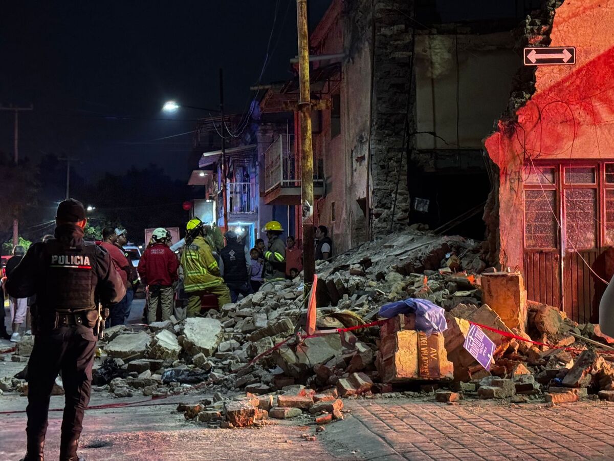 Derrumbe en casa de El Salto. (Usi Toledo)