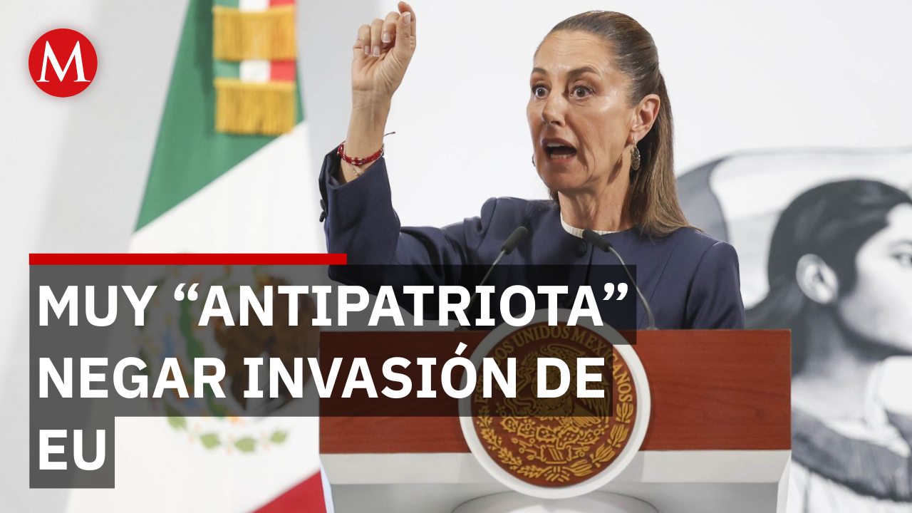 Sheinbaum arremete contra quienes niegan la invasión militar de EU en contra de Venezuela