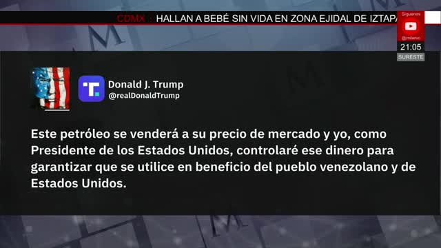 Venezuela me deberá entregar su petróleo: Donald Trump | Pedro Gamboa, 6 de enero de 2026