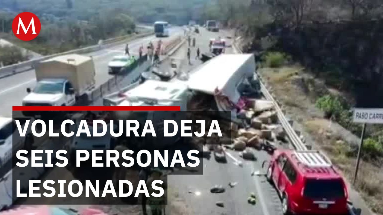 La volcadura de un tráiler provoca el cierre de la autopista Guadalajara-Colima