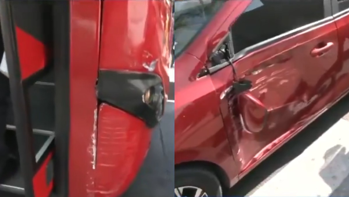 Choque entre MB y camioneta deja 5 lesionados | Captura