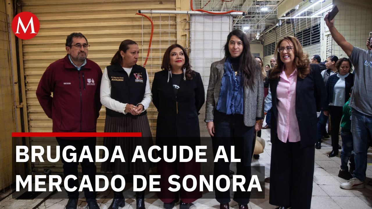 Clara Brugada acude al Mercado de Sonora para atender las inconformidades de los locatarios