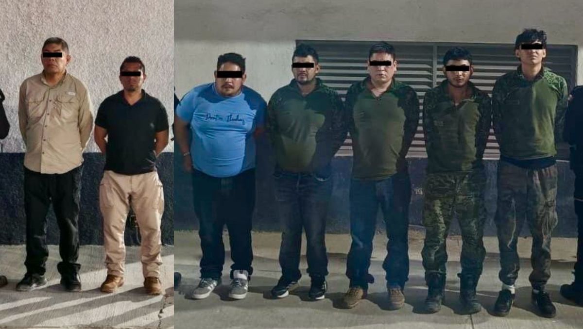 Los hombres capturados fueron puestos a disposición del Ministerio Público. | Especial