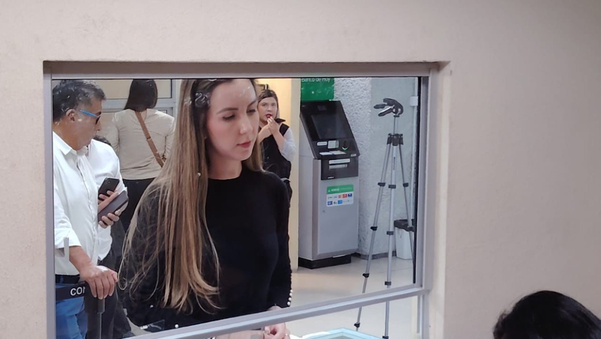 Paola Chapa, funcionaria adscrita a la Consejería Jurídica del Estado, entregó las observaciones. Foto: Kevin Recio