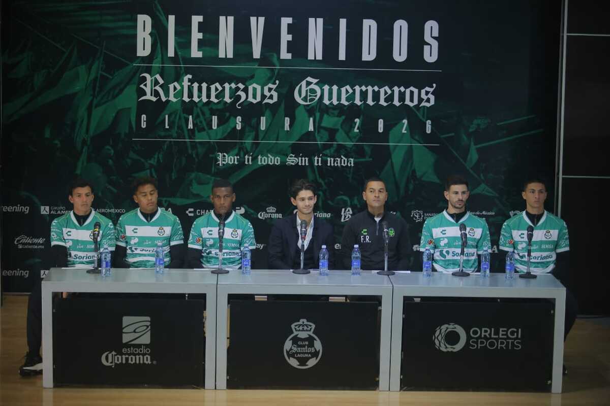 Presentación de refuerzos de Santos Laguna. | Manuel Guadarrama