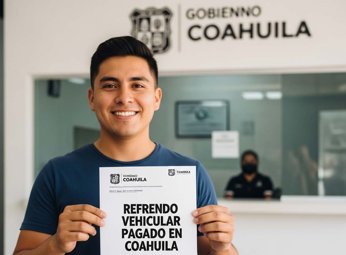 Refrendo vehicular en Coahuila. | Foto: Google IA
