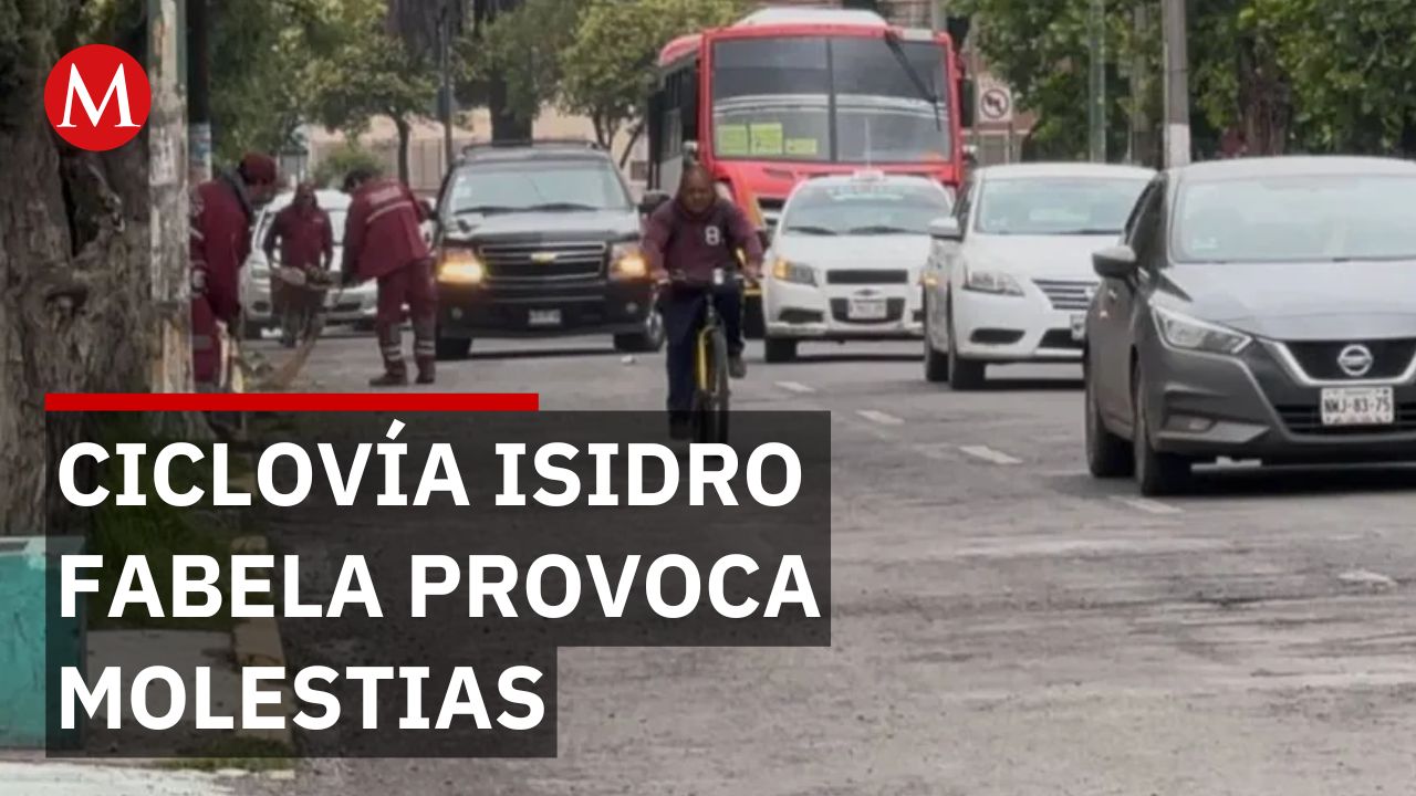 La ciclovía de Isidro Fabela incomoda a empresarios y los automovilistas en Toluca