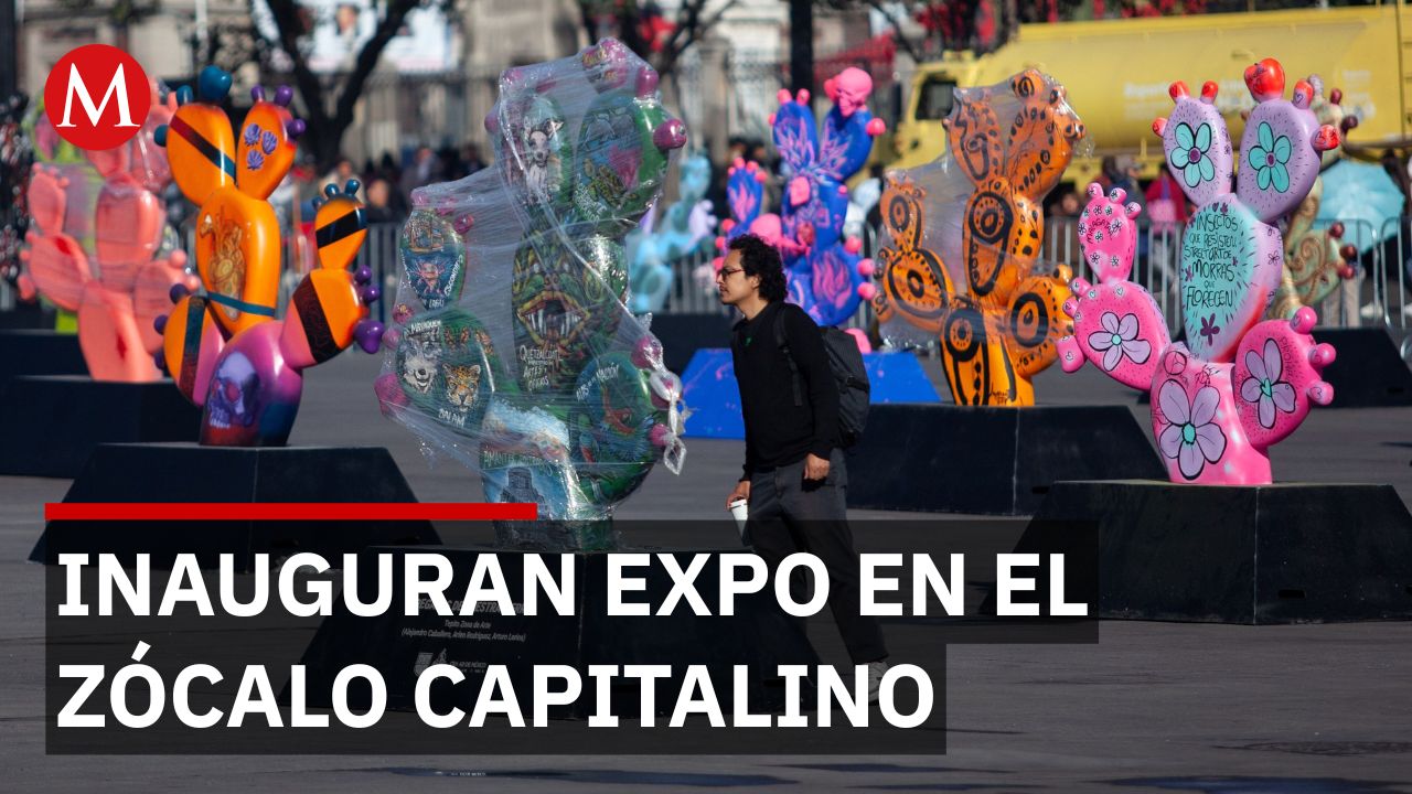 En la Ciudad de México, Clara Brugada inauguran la exposición "Nopalera en el Corazón"
