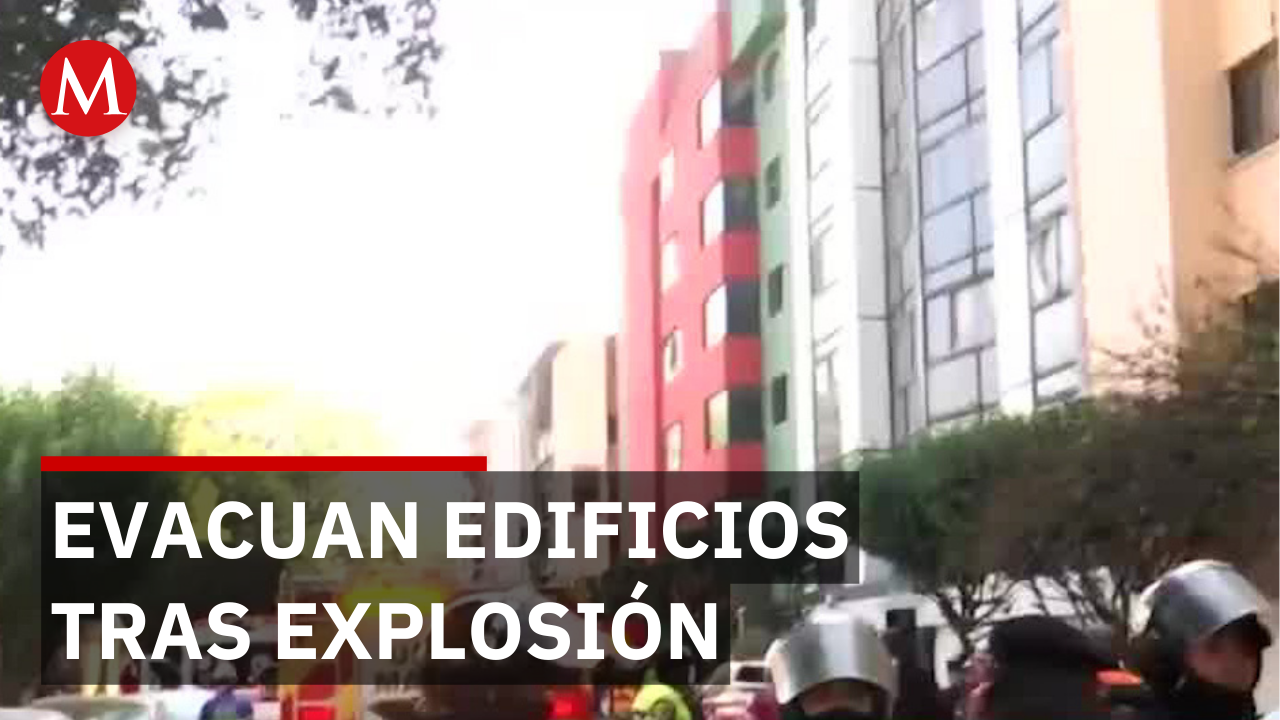 Desalojan a vecinos tras explosión en edificio de Paseos de Taxqueña