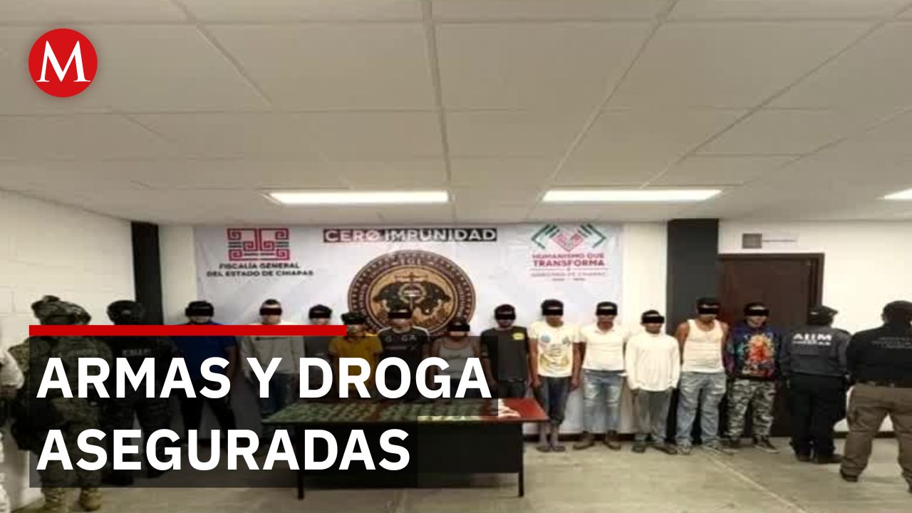 Detienen a 14 personas por narcomenudeo tras operativo en dos municipios de Chiapas