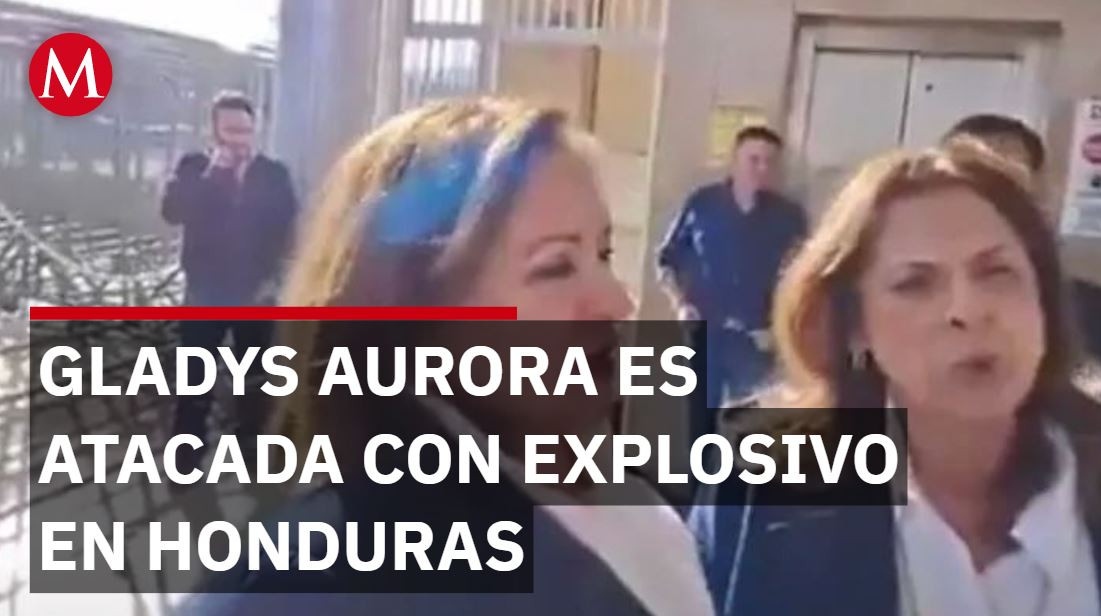 Gladys Aurora, diputada opositora del Parlamento de Honduras, es atacada con explosivo