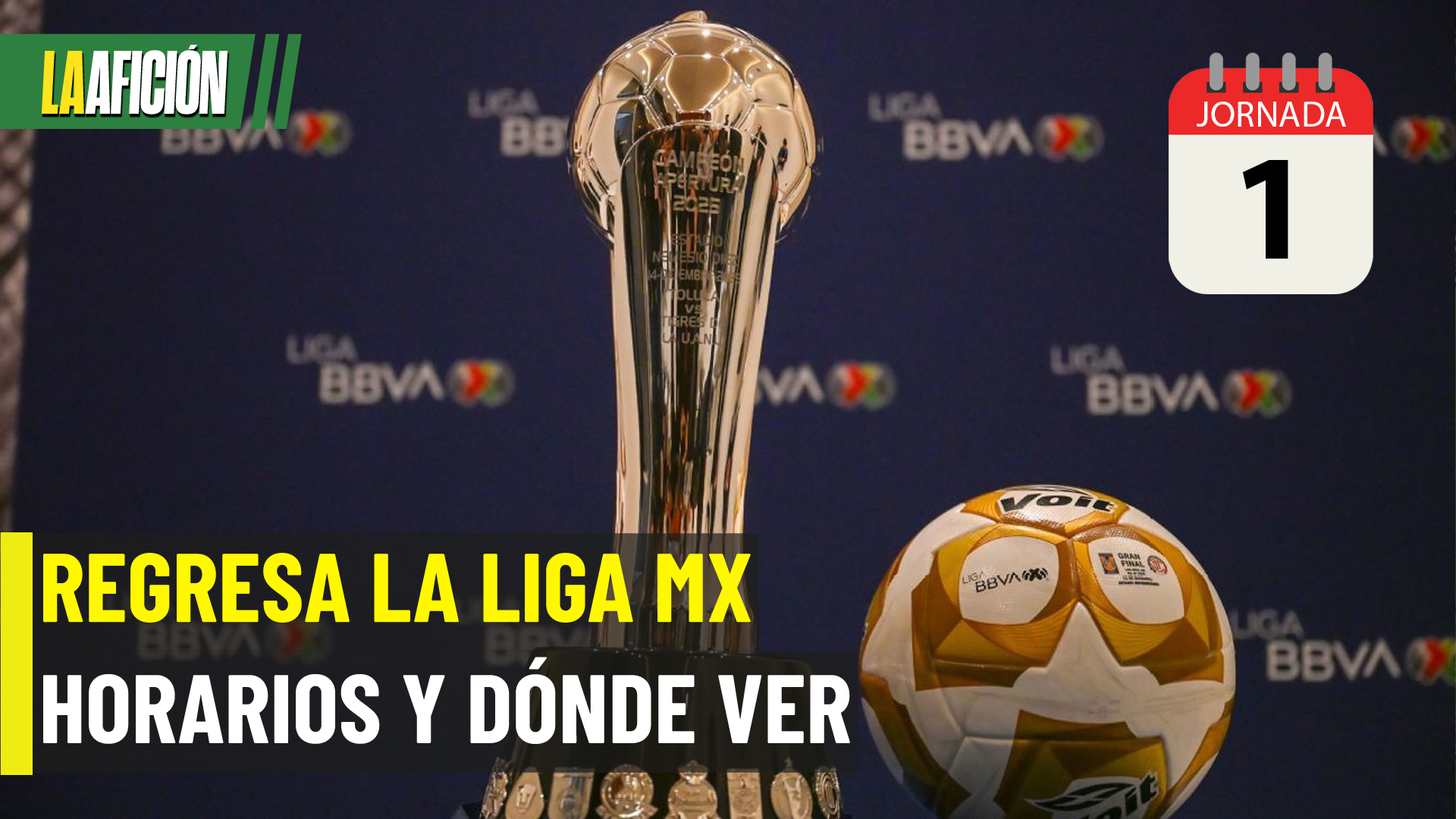 Partidos Liga MX HOY: Fechas, horarios y dónde ver en vivo la jornada 1