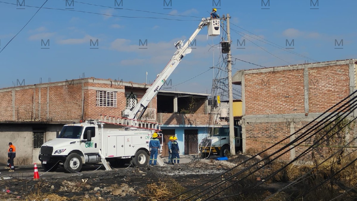 Estas viviendas representan 12 cuadras afectadas por la falta de suministro de electricidad tras la explosión. Foto: Guillermo Esquivel.